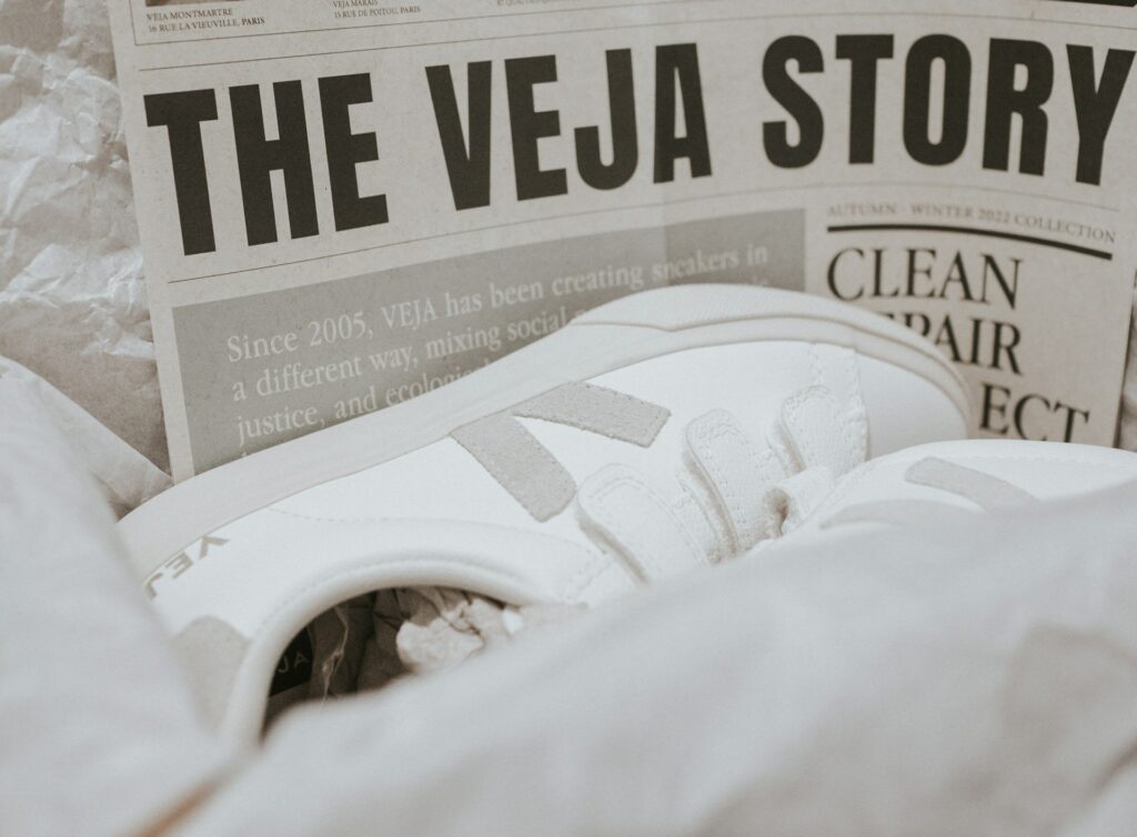 Pamphlet that reads "The Veja Story"