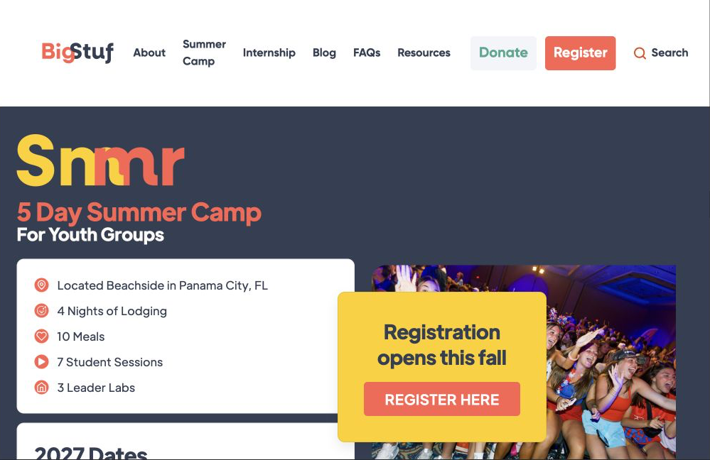 Reconstructed view of the earlier BigStuf SMMR page